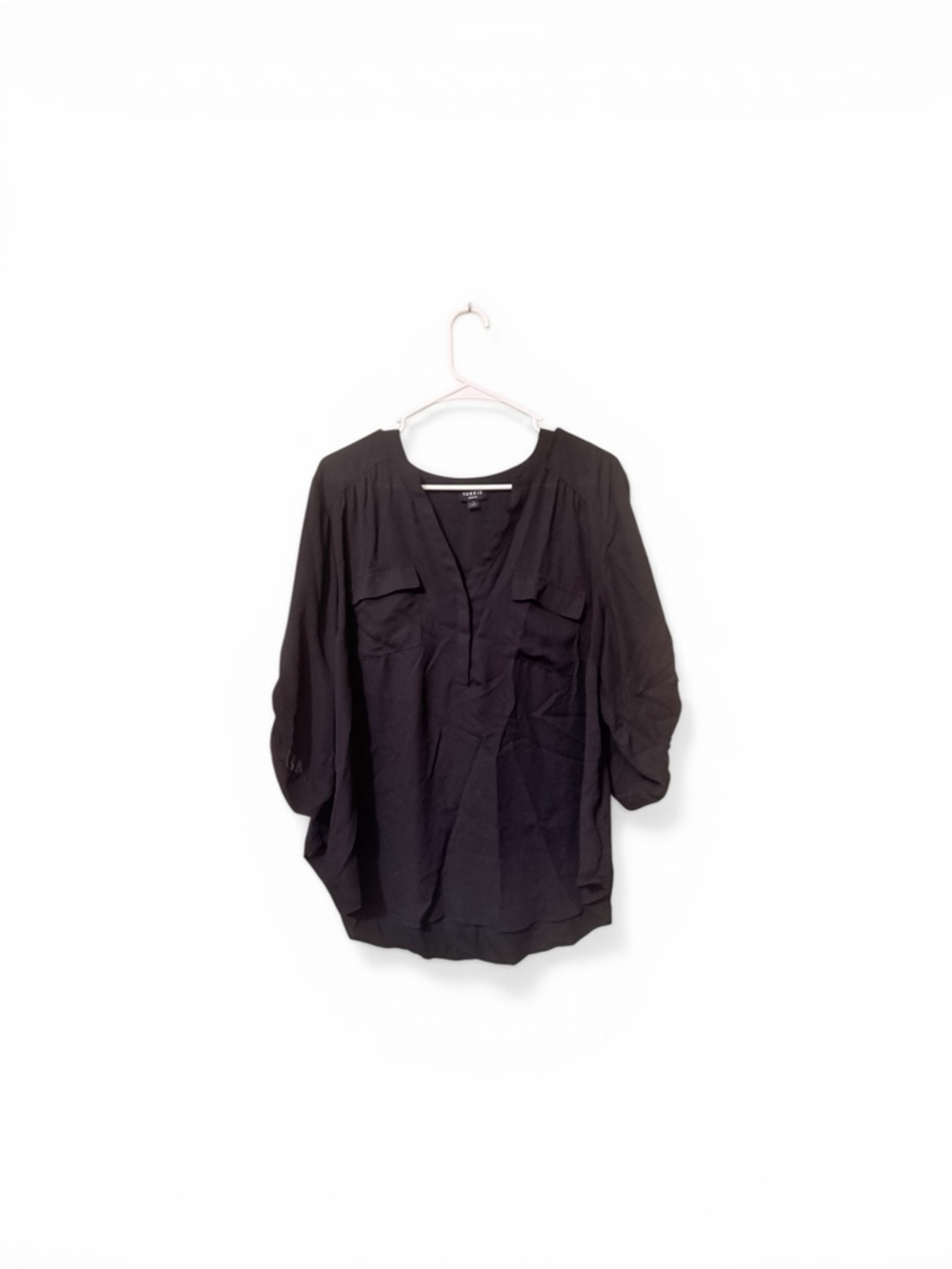Torrid Black Women's V-Neck Blouse - Classic Lightweight Top